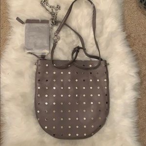 NEW Alexander Wang ROXY HOBO IN SLATE GRAY STUDS